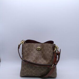 Coach Willow Bucket Bag - Tan/Rust/Brass